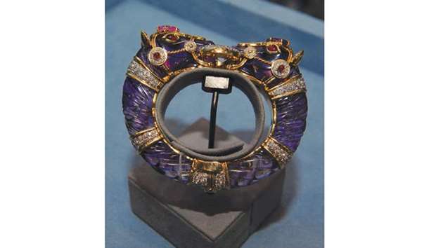 The exquisite Cross River bracelet on display at the David Webb boutique. PICTURE: Shemeer Rasheed