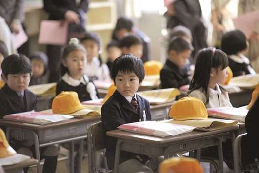 Japanese students feel pressured to memorise information from a very young age.