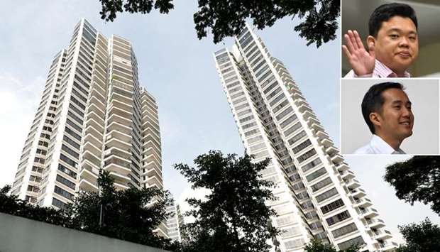 A general view of d'Leedon condominium in Singapore (inset)Yao Songliang and Terence Tan En Wei