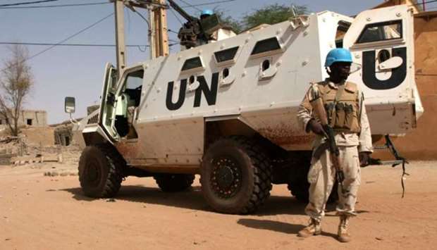 An armoured personnel carrier of The United Nations mission in Mali (MINUSMA) in Timbuktu on September 19, 2016. AFP file picture.