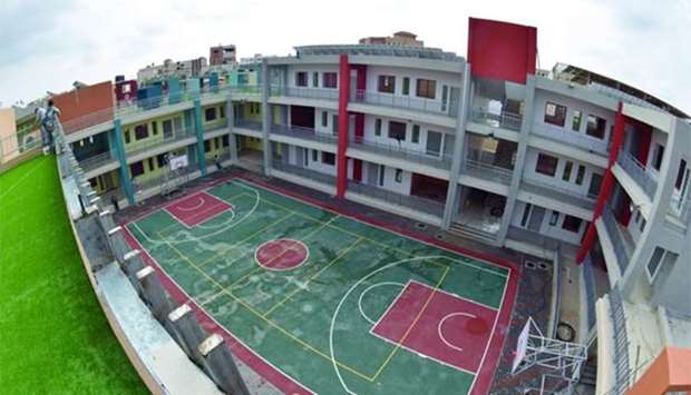 The rebuilt Jamal Abdel Nasser Secondary School for Boys in Gaza City.