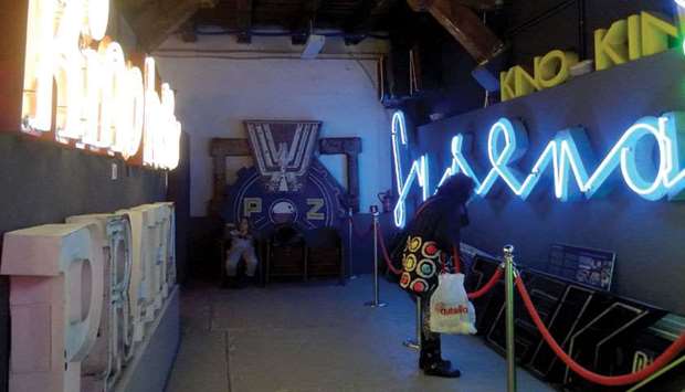 ON DISPLAY: The Neon Museum in Warsaw features more than 50 examples of neon signs from Polandu2019s communist era.