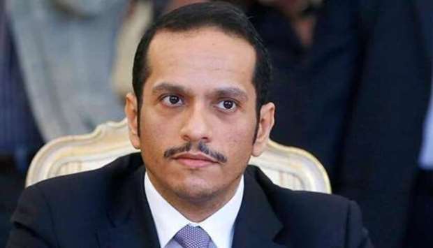 The Deputy Prime Minister and Minister of Foreign Affairs HE Sheikh Mohamed bin Abdulrahman al-Thani