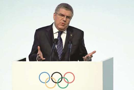 IOC president Thomas Bach.