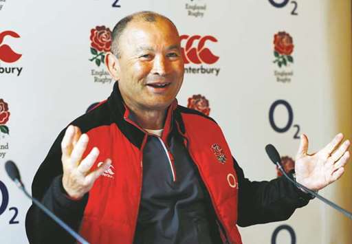 England coach Eddie Jones during the press conference yesterday. (Reuters)