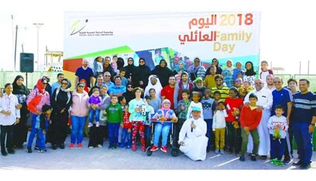 PHCC staff and their families at the Olympic Committee camp in Sealine.