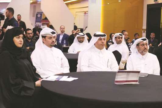 Ahmed al-Sayed and ICT experts at the Katara Tech Forum.
