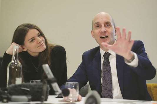 Lord Andrew Adonis, former transport secretary and leader of the campaign u201cBrexit is not a Done Dealu201d, gestures as he speaks at The Clubhouse in central London yesterday during a press briefing to launch the campaign. The main campaign groups who would like to see the UK remain in the European Union came together to launch a common campaign to allow the people of Britain to have the final say on Brexit.