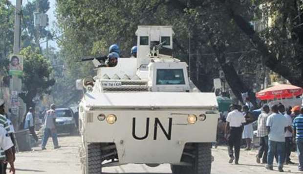 A UN Armored Personnel Carrier in Haiti