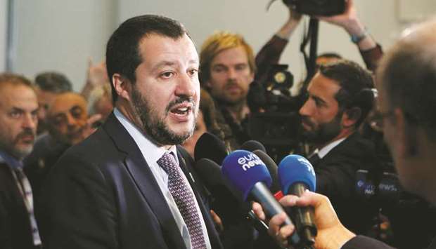 Leader of Italyu2019s League Matteo Salvini
