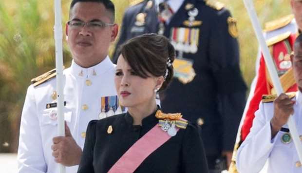 Thailand's Princesses  Ubolratana Rajakanya attends a procession to transfer the royal relics and ashes of Thailand's late King Bhumibol Adulyadej from the crematorium to the Grand Palace in Bangkok, Thailand, October 27, 2017