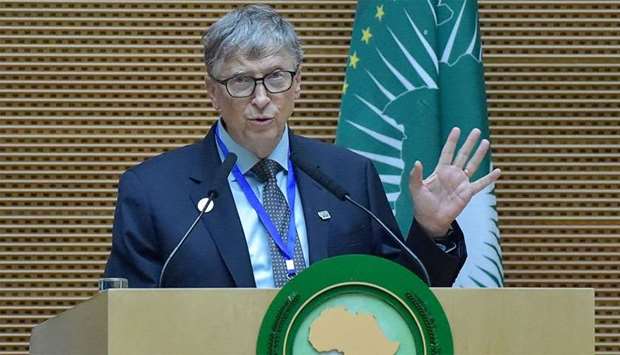 US philanthropist and Microsoft founder Bill Gates speaks during the 32nd African Union (AU) summit in Addis Ababa