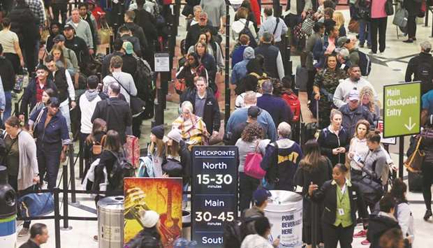 File photo of a TSA security checkpoint at Atlantau2019s Hartsfield-Jackson Atlanta International Airport amid the partial federal government shutdown. The recent government shutdown suggests that every upcoming negotiation over the budget and the debt ceiling will turn into a partisan war of attrition.
