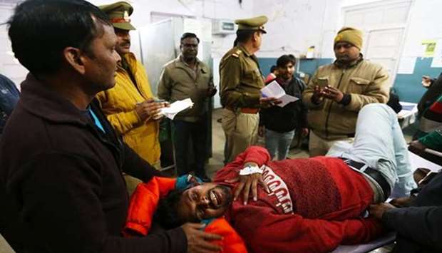 A bootleg alcohol victim at hospital. Photo courtesy: Indian Express