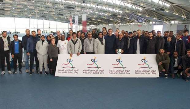 The Embassy of the State of Qatar in London, UK celebrate Qatar National Sport Day at Lee Valley Ath