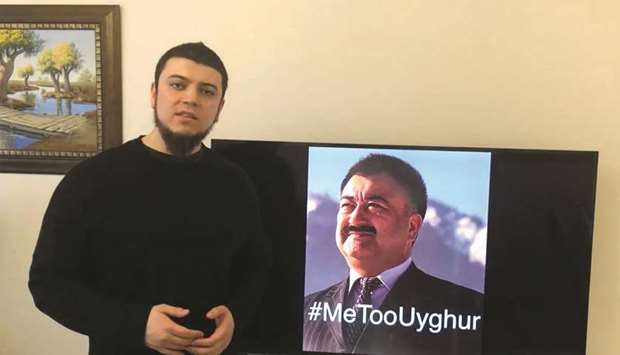 Hidayat, the son-in-law of Uighur comedian Adil Mijit (right), calling for a u201cproof of life videou201d of Mijit in Istanbul.