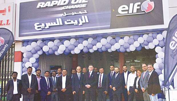 Officials and other dignitaries at the opening of ASC Express.