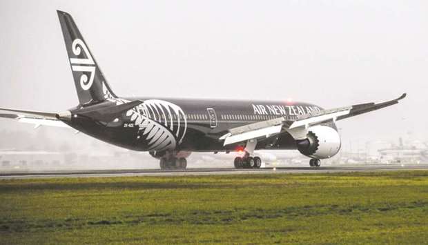 A Boeing 787-9 Dreamliner, operated by Air New Zealand, touches down at the international airport in Auckland (file). The problem with the Air New Zealand plane related to documentation from New Zealandu2019s Civil Aviation Authority, which was included as part of Air New Zealandu2019s application to allow the aircraft to land in China, a report said.