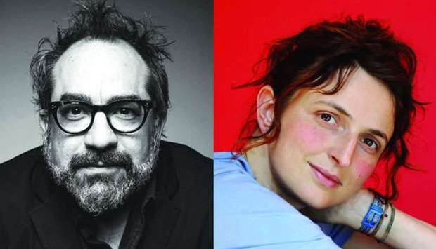Mexican production designer Eugenio Caballero (L) and Italian writer and director Alice Rohrwacher