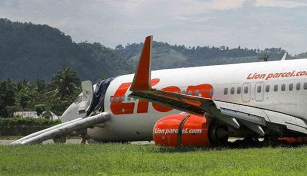 Lion Air plane skids off runway at Indonesian airportrnrn