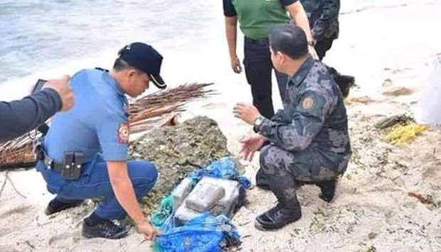 Bricks of cocaine recovered from the sea