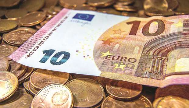 The euro sank to a three-month low on Friday after the European Central Banku2019s Benoit Coeure said the regionu2019s slowdown is u201cstronger and broaderu201d than expected and that new stimulus measures are possible