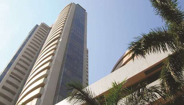 The Bombay Stock Exchange building. The Sensex closed 145.83 points or 0.41% lower at 35,352.61 yesterday from its previous close of 35,498.44 points.