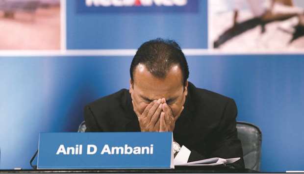 Ambani: faces jail if he fails to pay debts to Ericsson