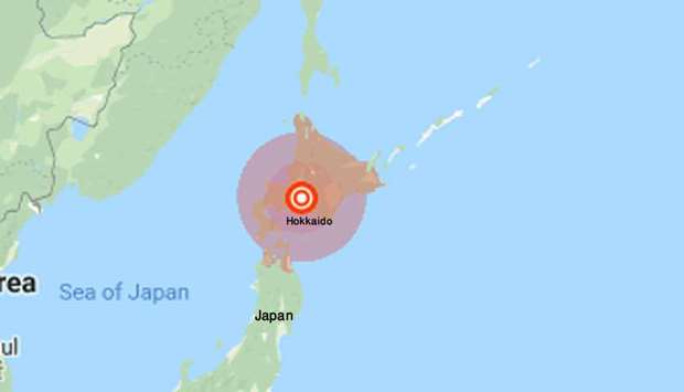 Earthquake jolted Japan's northern island of Hokkaido