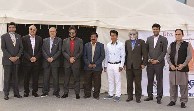 GROUP: Members of Pakistan Welfare Forum (PWF) and Pakistan Business Forum Doha (PBFD) paid a courtesy visit to the blood donation camp. Photo supplied
