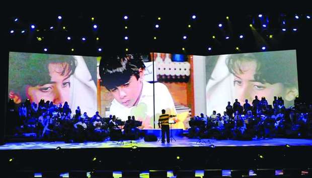 A moment from 'The 1980s Show' performed at the QNCC. PICTURE: Nasar T K.