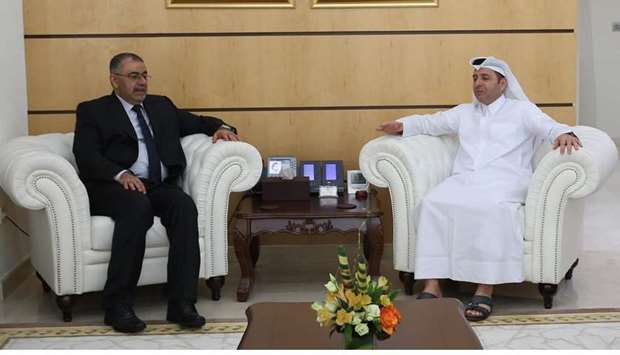 HE the Minister of Education and Higher Education Dr Mohammed bin Abdul Wahed Al Hammadi meets with Dr Qusai Al Suhail, the Minister of Higher Education and Scientific Research, Republic of Iraq