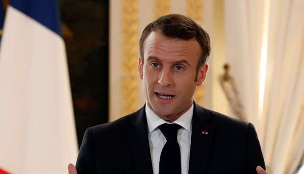 (File photo) French President Emmanuel Macron