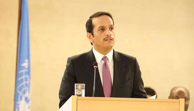 HE the Deputy Prime Minister and Minister of Foreign Affairs Sheikh Mohamed bin Abdulrahman al-Thani 