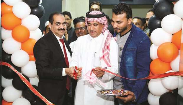 Al-Mannai and Abdul Salam inaugurating the fitness centre.