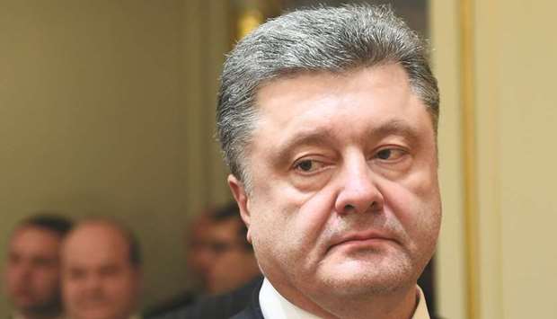 Poroshenko: allegedly turned a blind eye to his associateu2019s scheme.