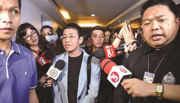 Ressa: seeking dismissal of charges