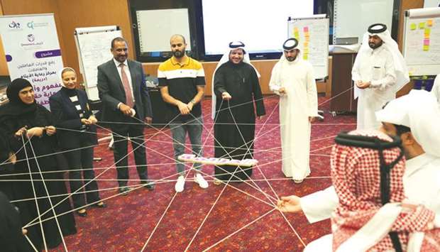 An exercise during the Dreama workshop.