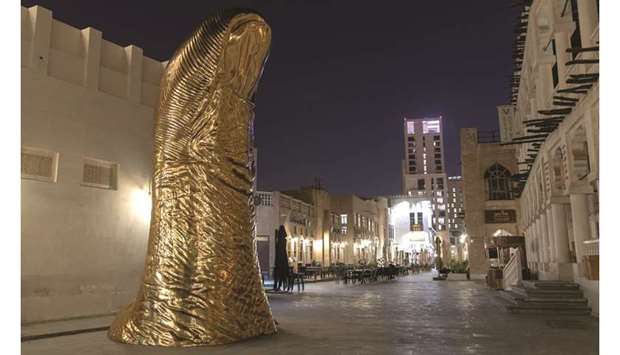 u2018Le Pouceu2019 at Souq Waqif.