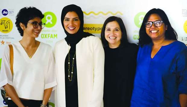 DFI CEO Fatma al-Remaihi with MAMI board member Kiran Rao, festival director Anupama Chopra and creative director Smriti Kiran.
