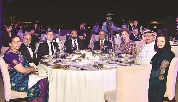 Officials, dignitaries and guests attending Qatar British Festival.