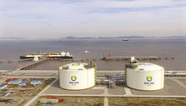 LNG tanker Asia Integrity is seen at ENNu2019s liquefied natural gas import terminal in Zhoushan, Zhejiang province. China imported 6.55mn tonnes of LNG in January, beating the previous record hit in December by nearly 2%, according to Refinitiv Eikon shipping data.