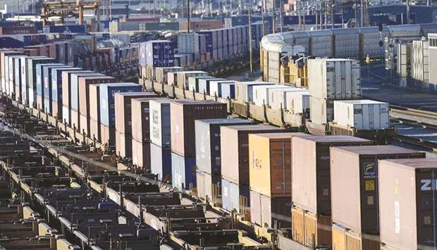 Cargo containers await transport at the Port of Oakland in California. While US President Donald Trump said he would like to meet Chinese President Xi Jinping to try to hammer out a trade deal, the USTR report makes clear a massive amount of work will be needed to bridge the gulf between the two countries.