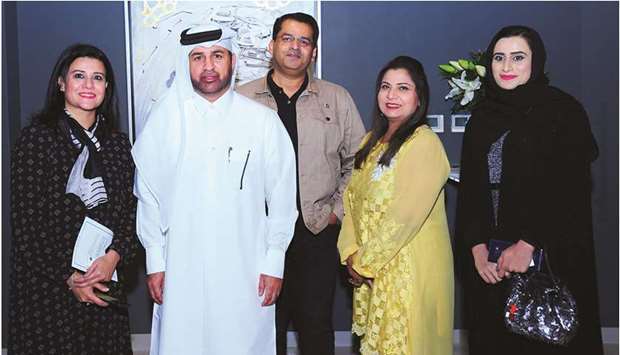 GROUP: From left, Mala Wasim, Katara general manager Dr Khalid bin Ibrahim al-Sulaiti, Adnan Siraj, Shazia Bhanji, and Shehla Khan. Photos by Ram Chand