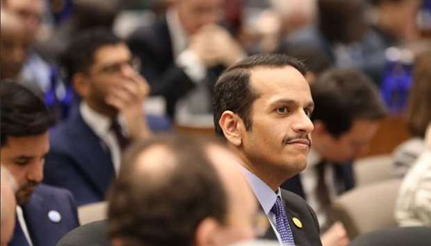 In a speech at a meeting of the ministers of the Global Coalition to Defeat IS in Washington Wednesday, HE the Deputy Prime Minister and Minister of Foreign Affairs Sheikh Mohamed bin Abdulrahman al-Thani said Qatar will spare no effort in supporting the brotherly Iraqi people at this stage