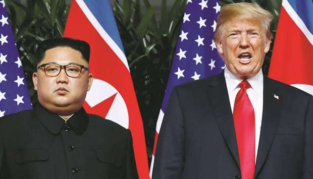 Donald Trump and Kim Jong-un in a file photo.