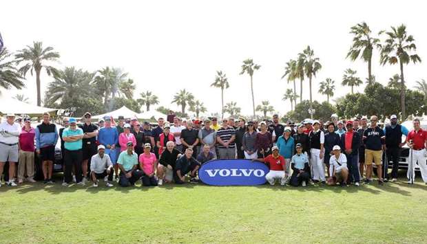 The participants of the Volvo World Golf Challenge, Qatar Chapter.rnrn