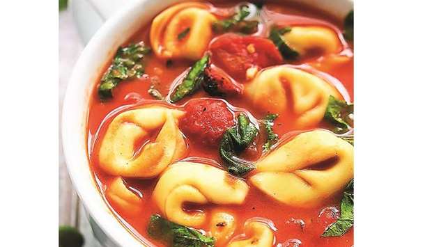 DELIGHTFUL: Tomato tortellini soup not only has a delightful name but a delicious reputation too. Photo by the author