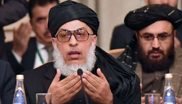 Taliban spokesman Mohammad Abbas Stanikzai attends the opening of the two-day talks of the Taliban and Afghan opposition representatives at the President Hotel in Moscow on February 5, 2019