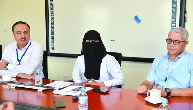 Dr Noora al-Mudahka, flanked by other HMC officials highlights the importance of the review course.